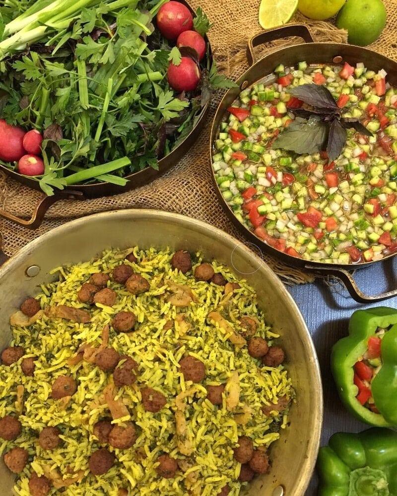 کلم پلو شیرازی غذاهای شیراز