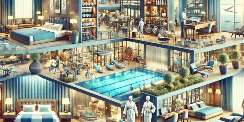 خدمات و امکانات رفاهی طراحی شده در هتل