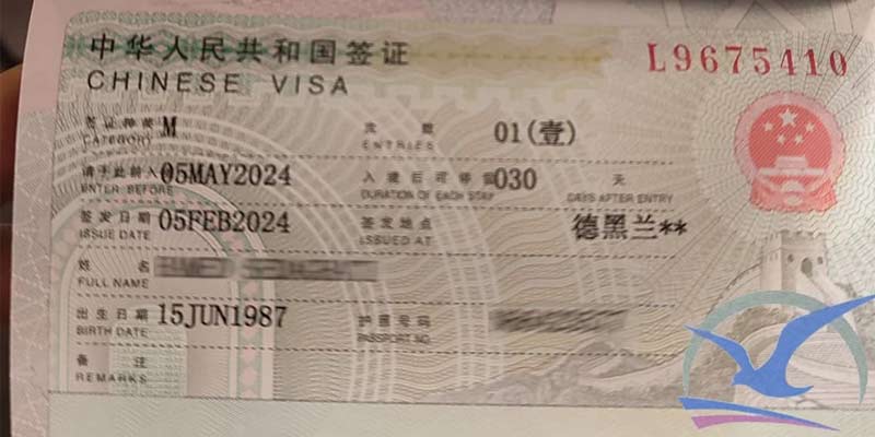 انواع ویزای کشور چین
